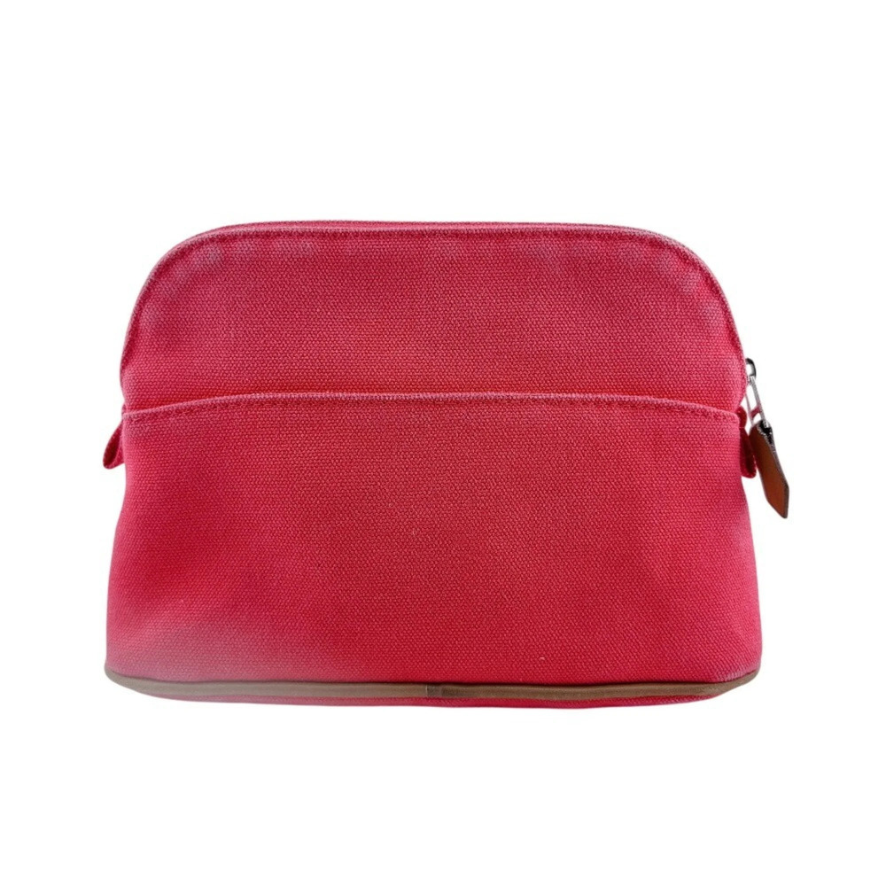 HERMES Bolide Pouch Mini Cotton Canvas Pink